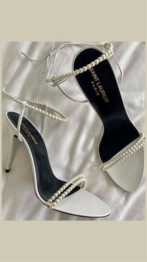 yves saint laurent pearl heels|how much do ysl heels cost.